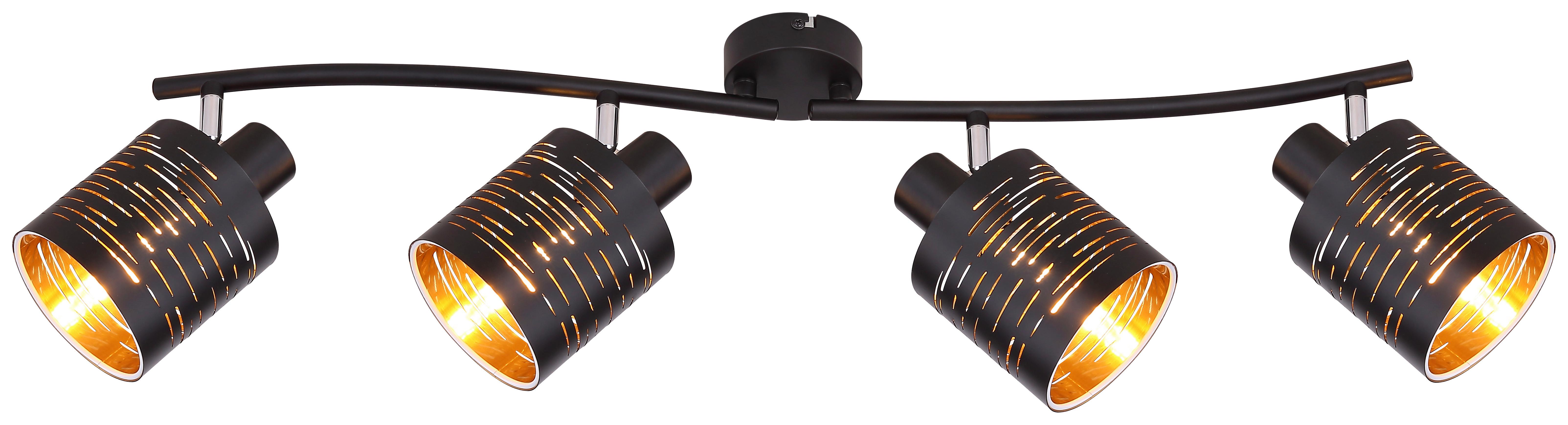 Reflektor 15342-4 Tunno - zlate barve/črna, Design, kovina/umetna masa (72/10/16cm) - Globo