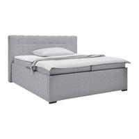 Polsterbett Thor in Dunkelgrau ca. 160x200cm - Dunkelgrau/Anthrazit, KONVENTIONELL, Textil (160/200cm) - Mömax