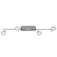 LAMPA REFLEKTOROWA LED INELE *SBN*SH* - kolor aluminiowy/kolor chromowy, Design, metal (84,5/9/18,8cm) - Novel