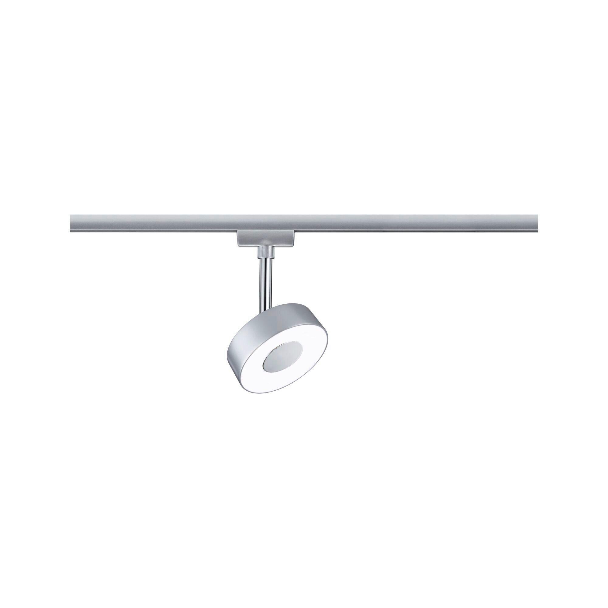 Schienensystem-Strahler Urail Circle Chromfarben ca. 14.7cm - Chromfarben, Basics, Kunststoff/Metall (9,8/9,8/14,7cm) - Paulmann