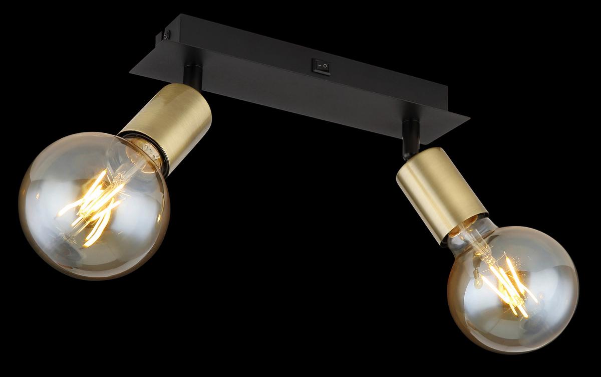 Strahler Lilliana in Schwarz max. 40 Watt - Schwarz, Design, Metall (25/6/10,5cm) - Globo