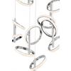 LED-HÄNGLAMPA RONG - kromfärg, Modern, metall/plast (60/60/120cm)