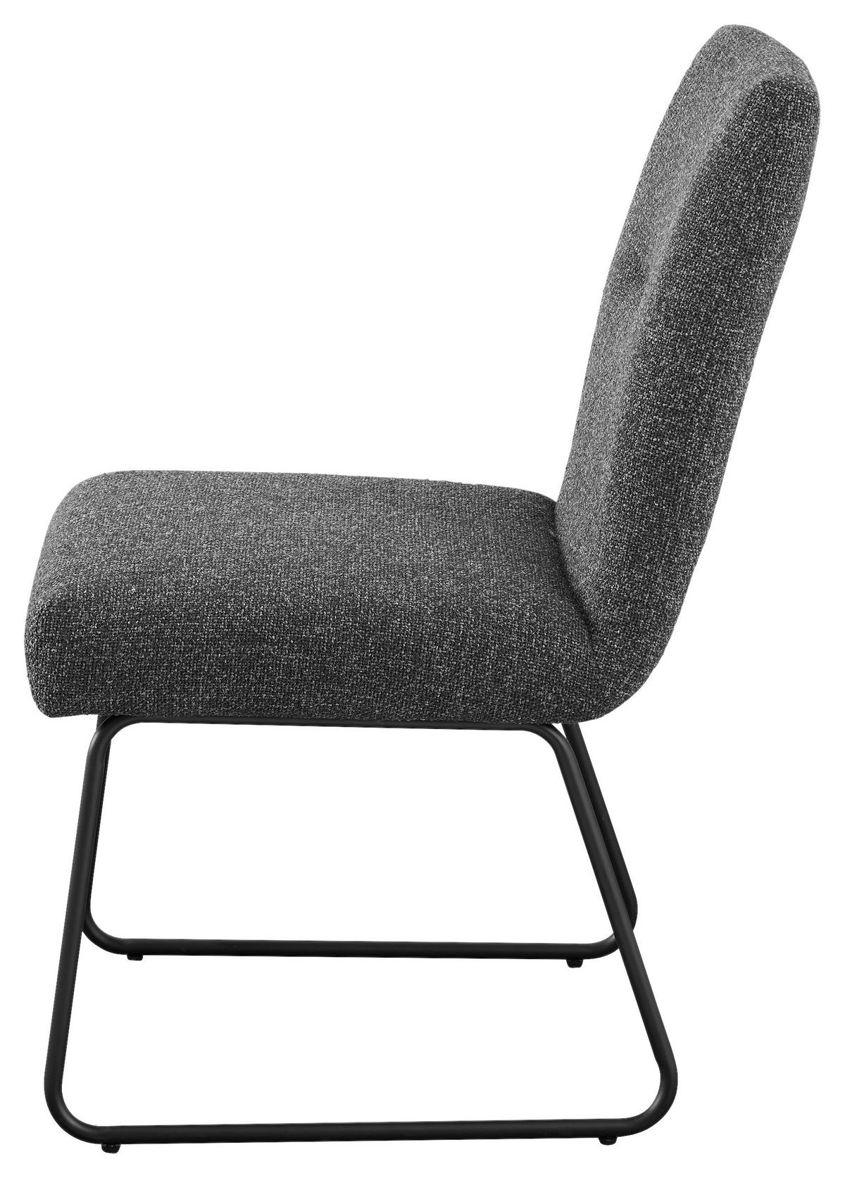 KRZESŁO TRACY - antracytowy/czarny, Design, metal/tkanina (51,5/92,5/65cm) - SetOne by Musterring