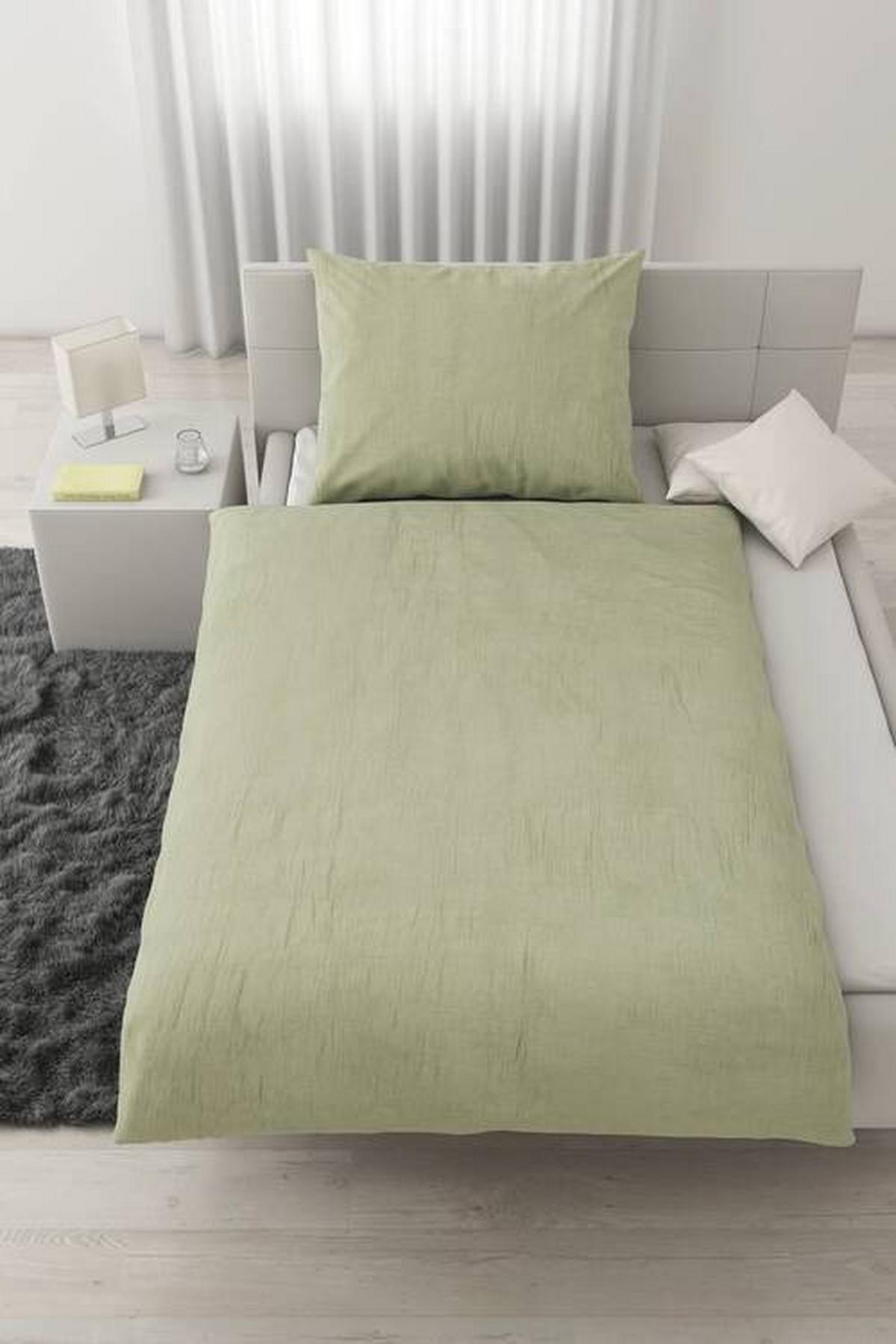 Lenjerie de pat Melania, cca. 140x200/50x70 cm - gri, Lifestyle, textil (140/200cm) - Mömax