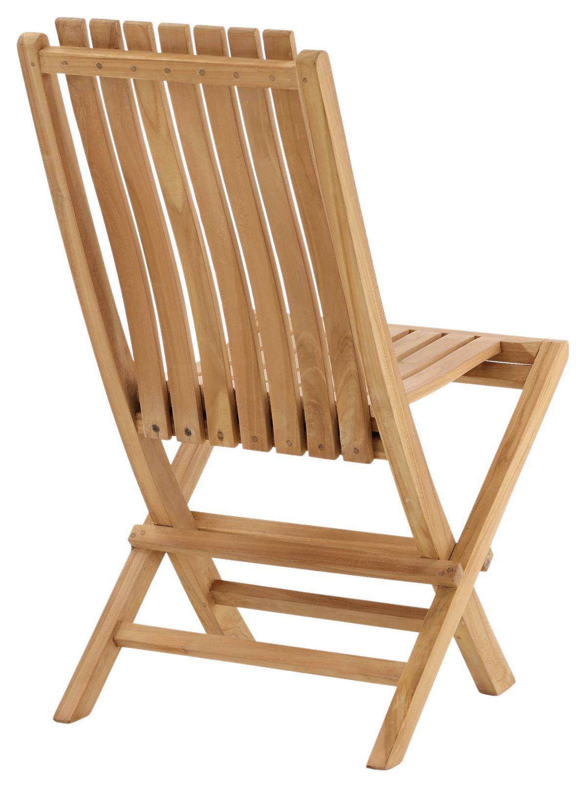 Gartenklappsessel Ghana ca. 43x98x47 cm Teakholz - Teakfarben, KONVENTIONELL, Holz (43/98/47cm) - Gardenson