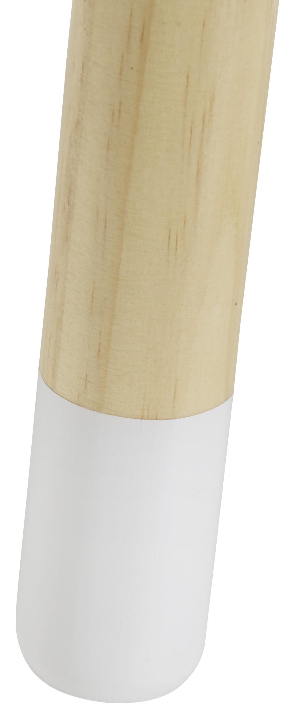 Kindertisch Holz, "Leni" , Ø ca. 55,9 cm, teilmassiv - Weiß/Pinienfarben, MODERN, Holz (55,9/49,5cm) - Bessagi Kids