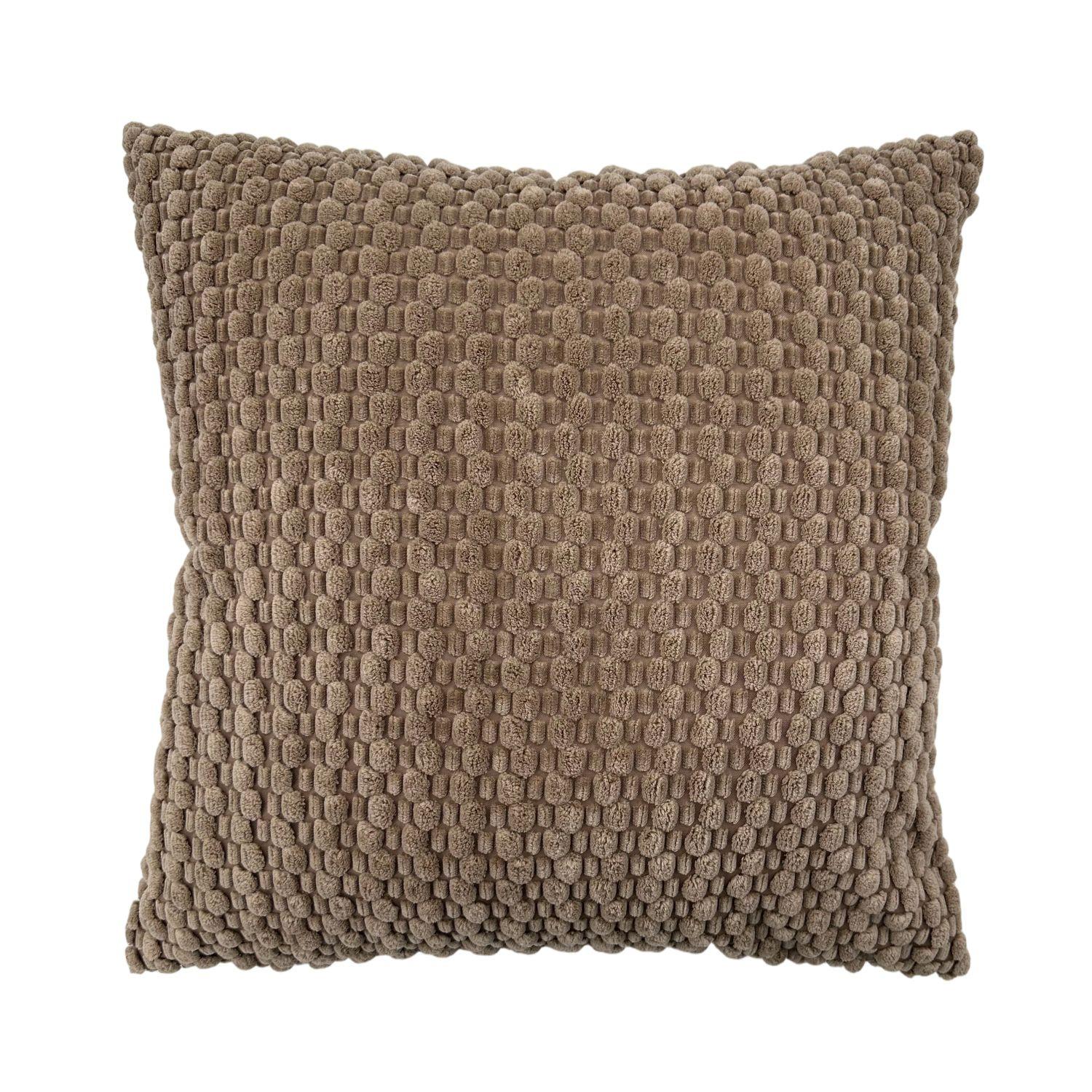 Díszpárna Emma 45/45 - barna, textil (45/45cm) - Mömax