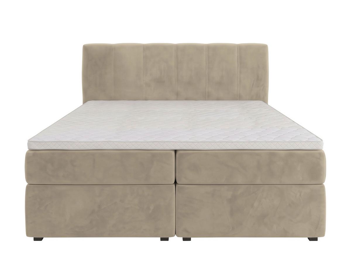 Boxbett Dana -Based- - Beige/Schwarz, Kunststoff/Textil (140/200cm) - Based