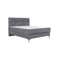 Kárpitozott Ágy Luka - szürke, Konventionell, faalapú anyag/textil (160/200cm)