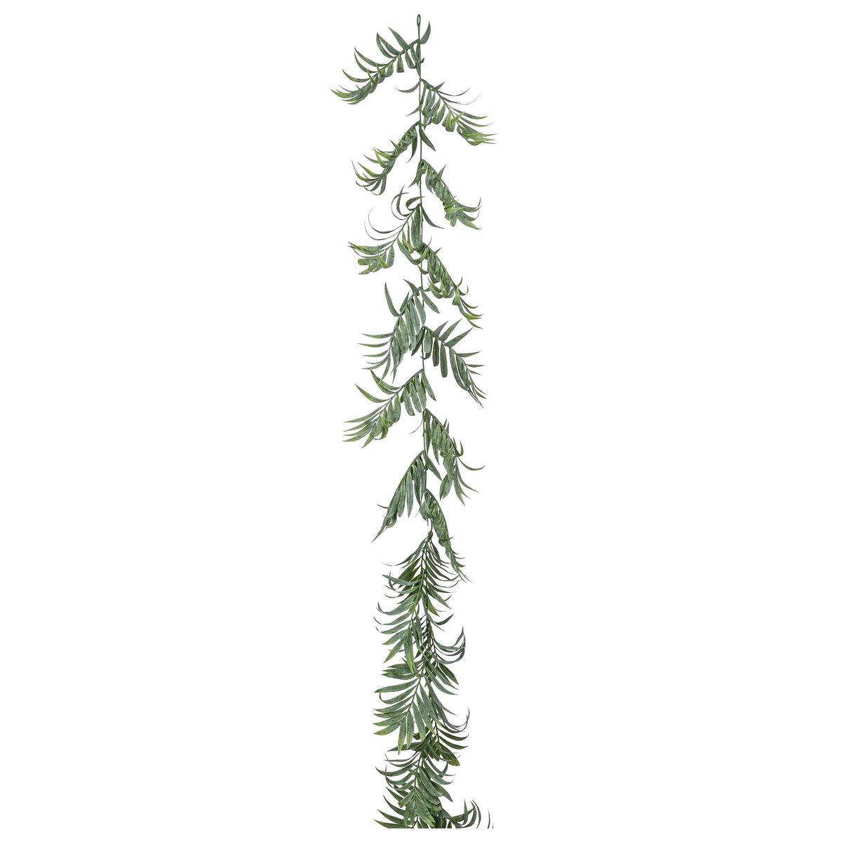 Műnövény Girland - szürke/zöld, Konventionell, műanyag (182cm) - Mömax