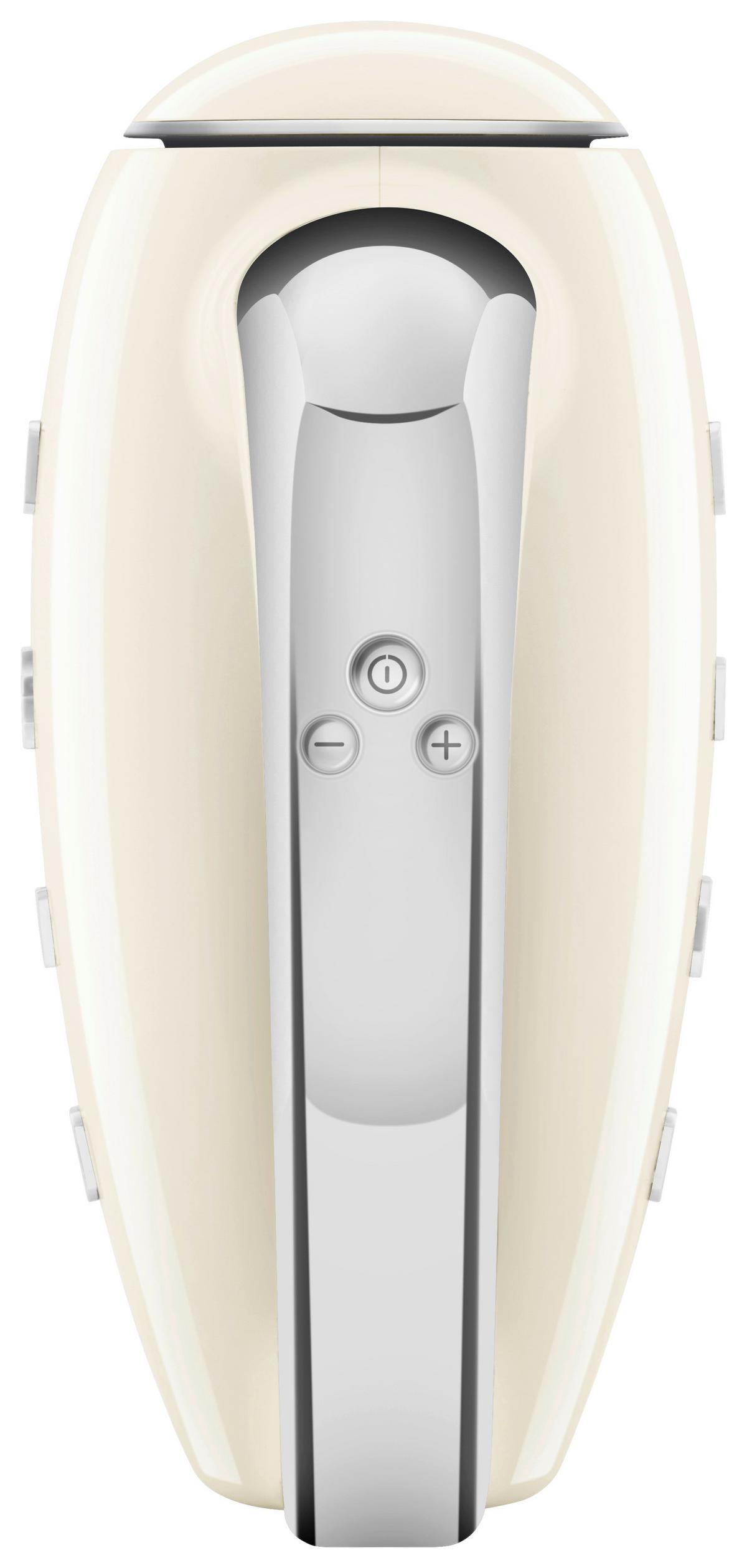 MIKSER RĘCZNY HMF01CREU SMEG - kremowy/kolor chromowy, Basics, tworzywo sztuczne/metal (22/37,8/22,1cm) - SMEG