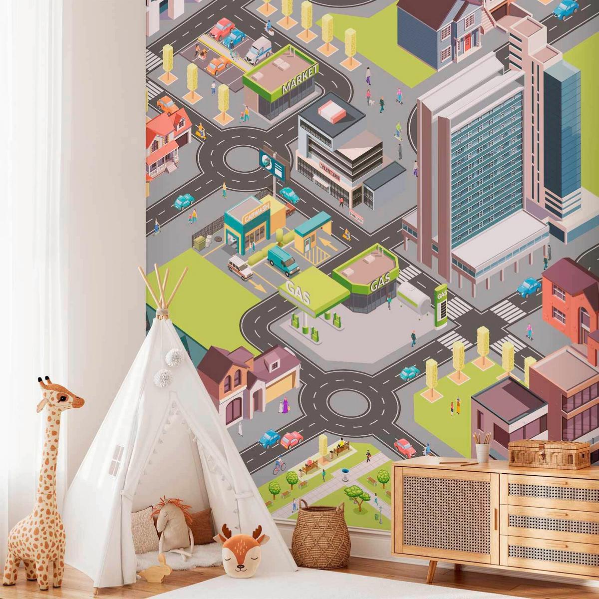 Fototapeta In The City, 400x280cm - večbarvno, Trendi, tekstil (400/280cm) - artgeist