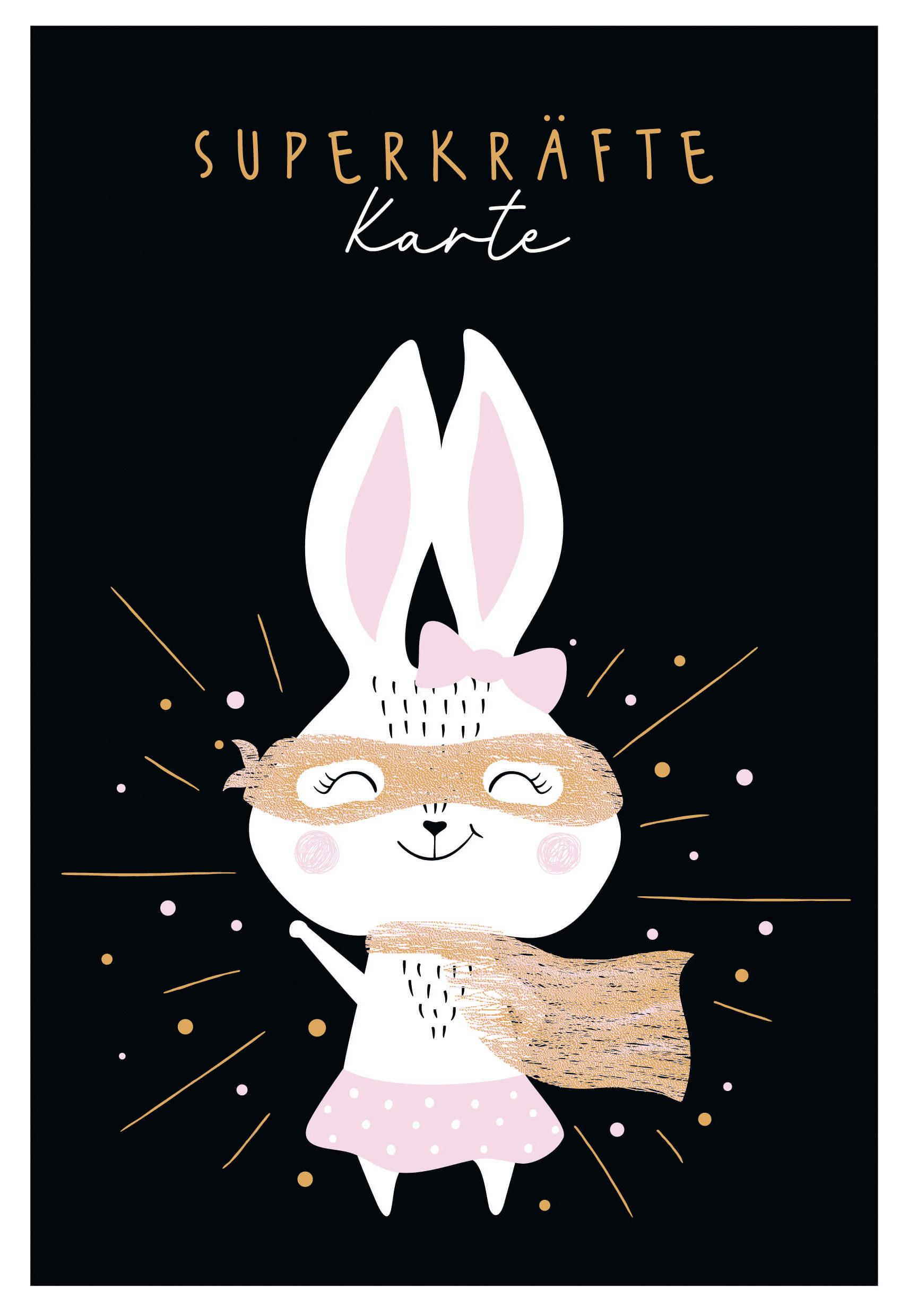 Postkarte Edelschwarz Multicolor - Basics, Papier (17,5/12cm)