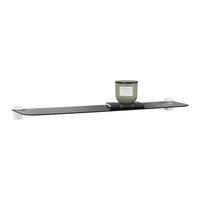 Glasablage Gerundet in Schwarz - Schwarz, Glas (78/0,4/18cm) - Mömax