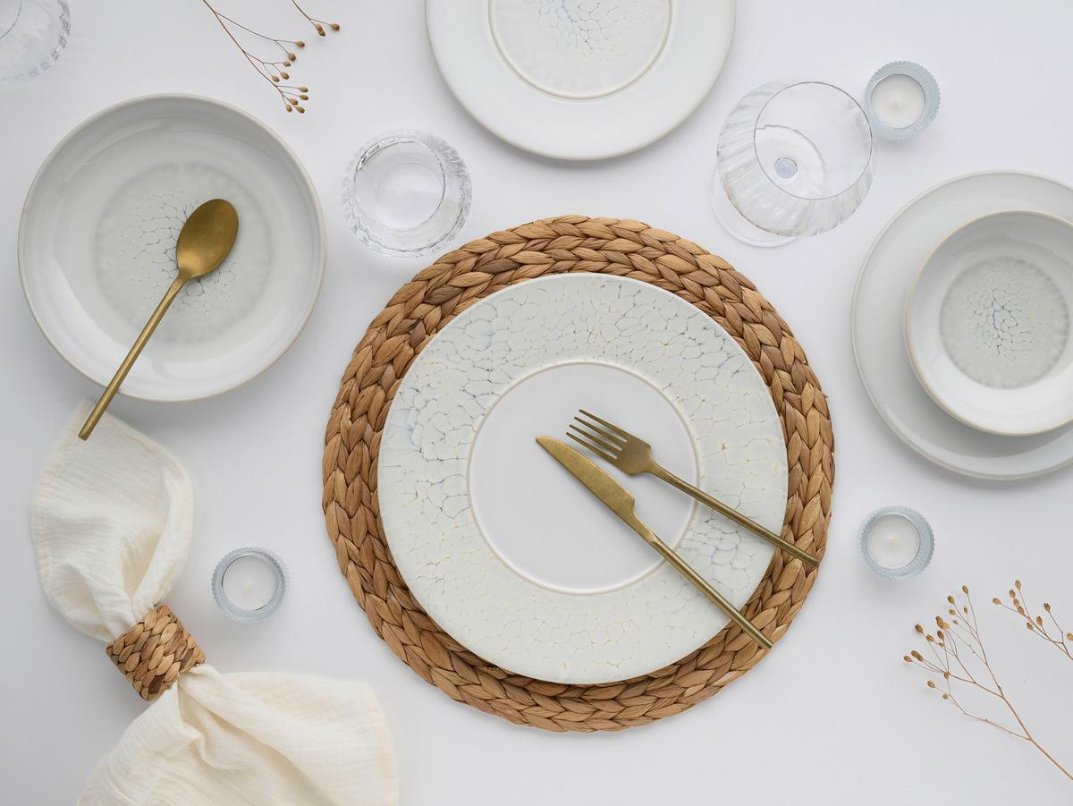 Jedilni Servis Unico Toscania, 16-Delni - krem barve/bela, Basics, keramika - Creatable