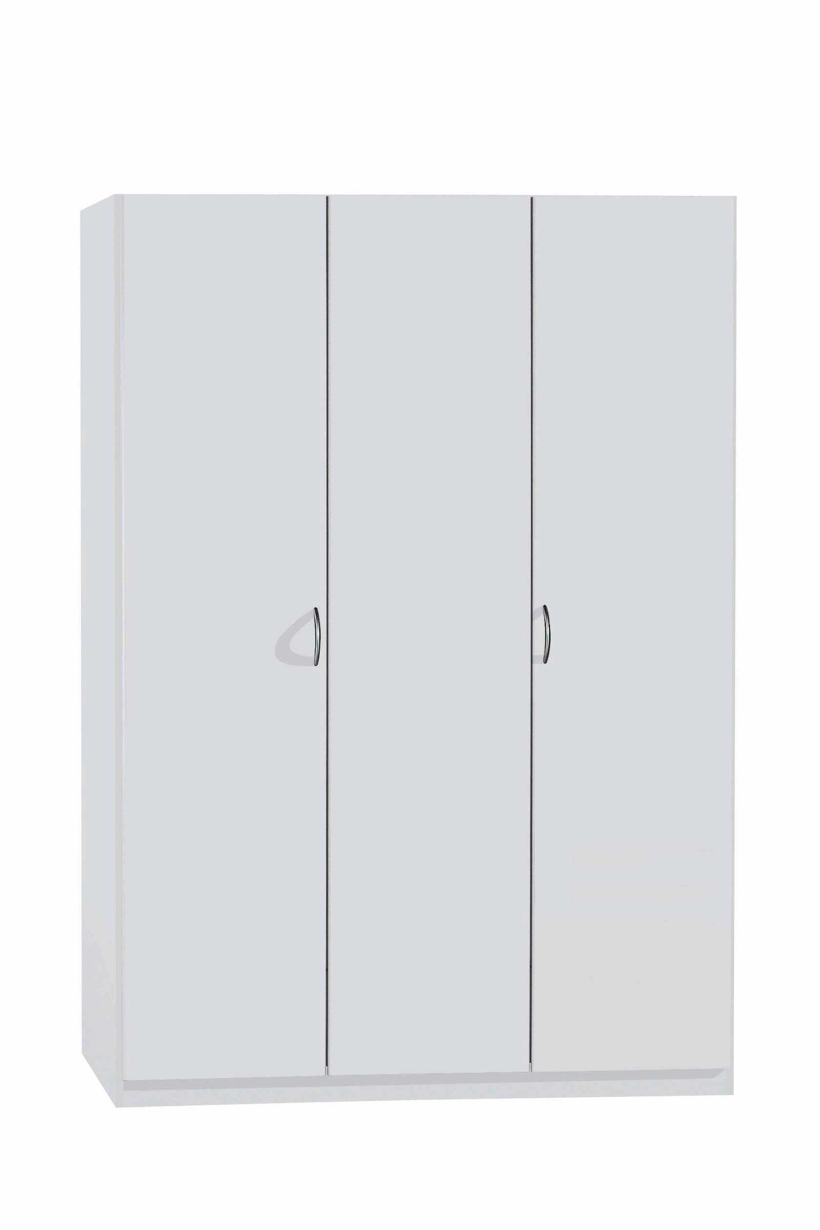 Omara S Klasičnimi Vrati Case, Bela - srebrne barve/bela, Basics, umetna masa/leseni material (136/197/54cm) - Boxxx