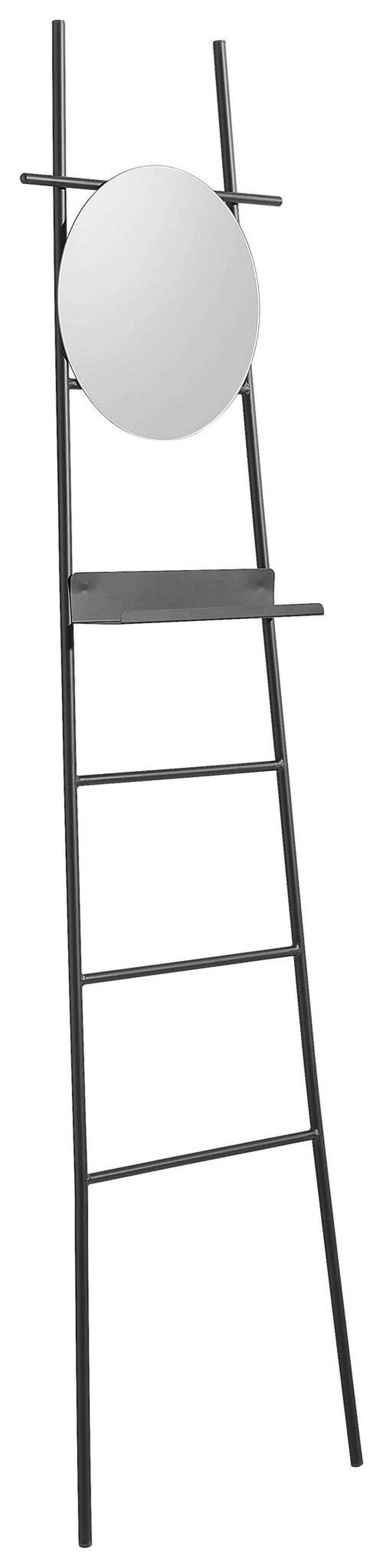Dekoleiter in Schwarz - Schwarz, Trend, Metall (46/180cm) - P & B