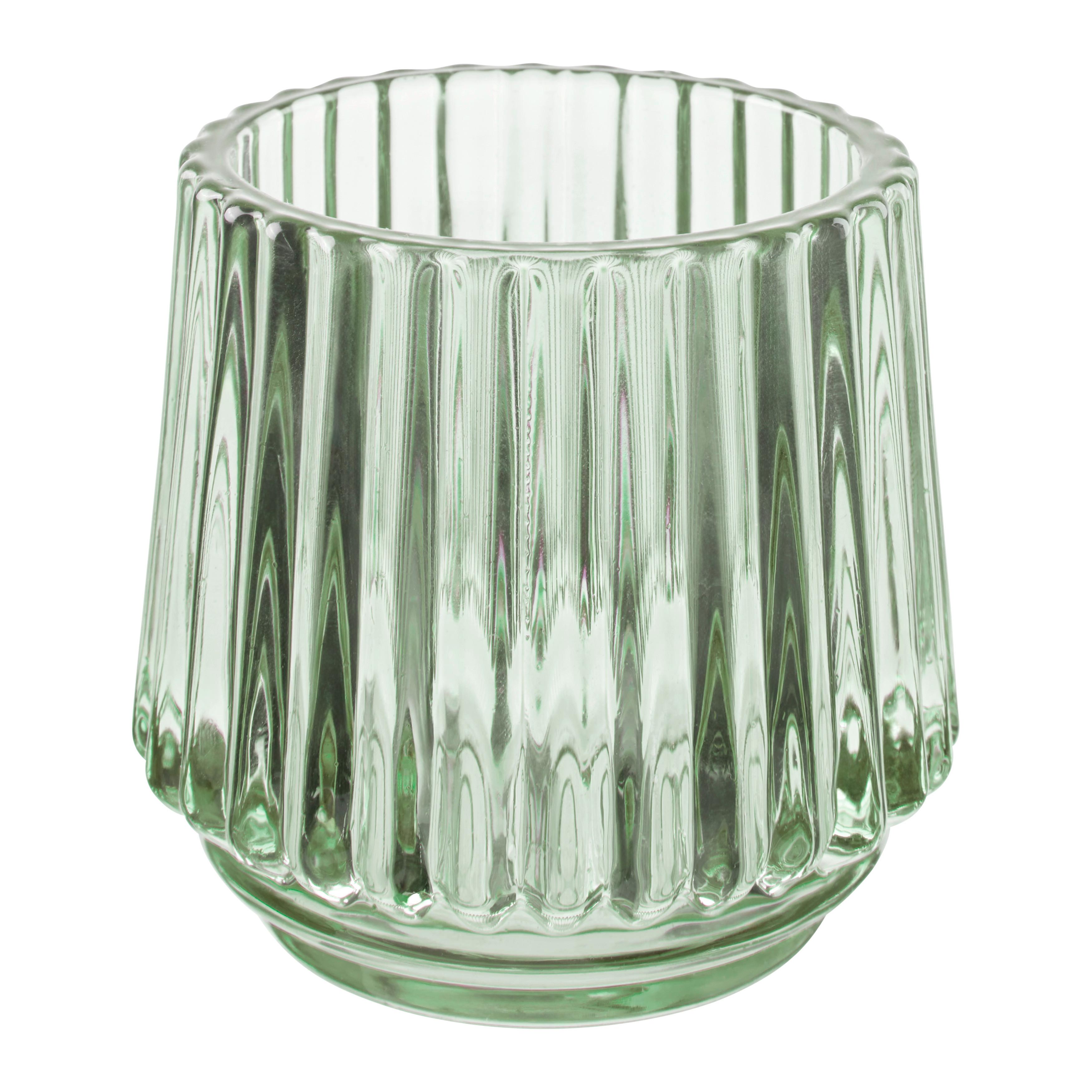 Windlicht Tiago diverse Farben - Blau/Klar, KONVENTIONELL, Glas (7/7cm) - Mömax