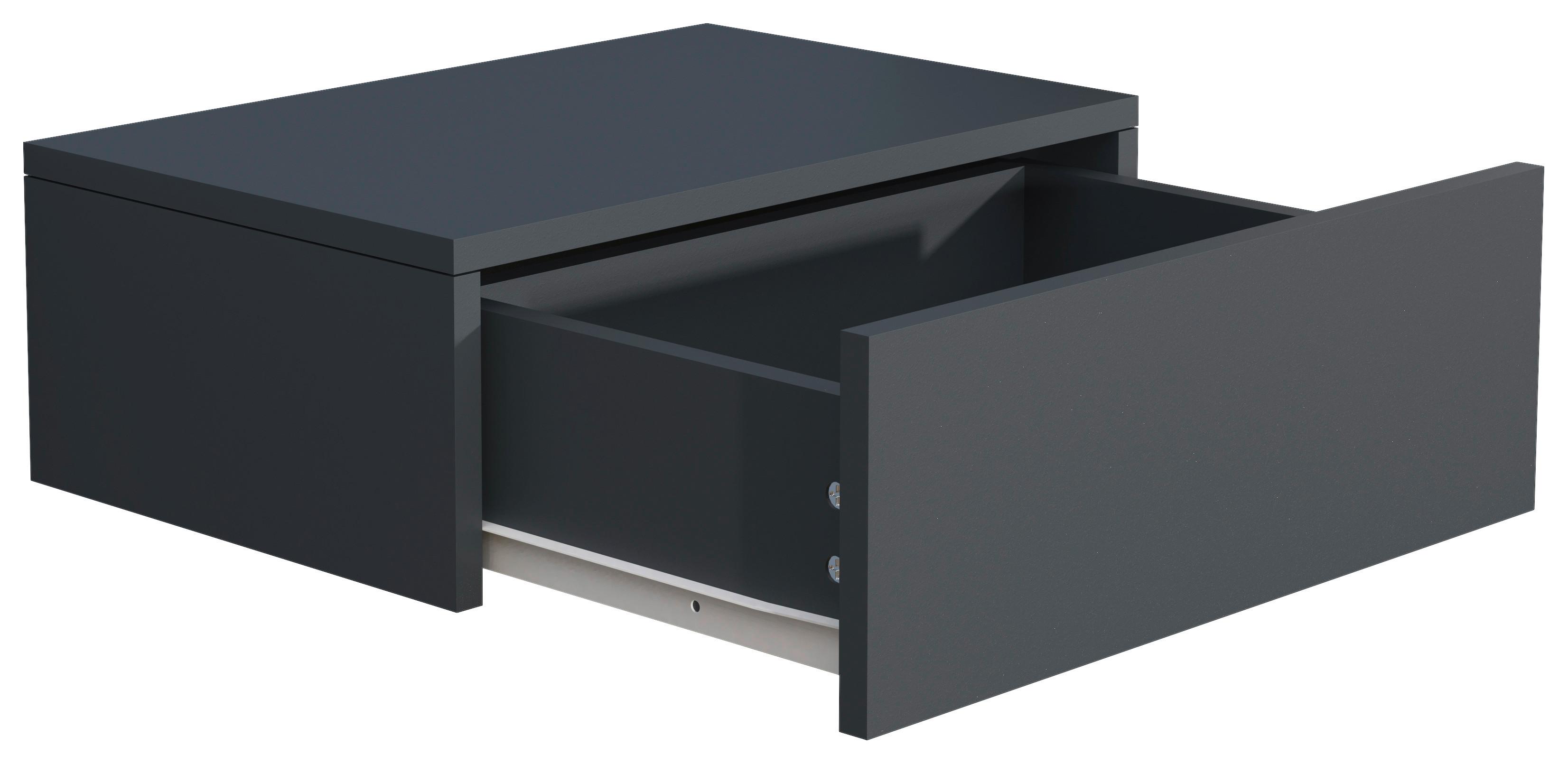 Nočna Omarica Usal M 45, Siva - antracit, Moderno, leseni material (45/15/30cm) - MID.YOU