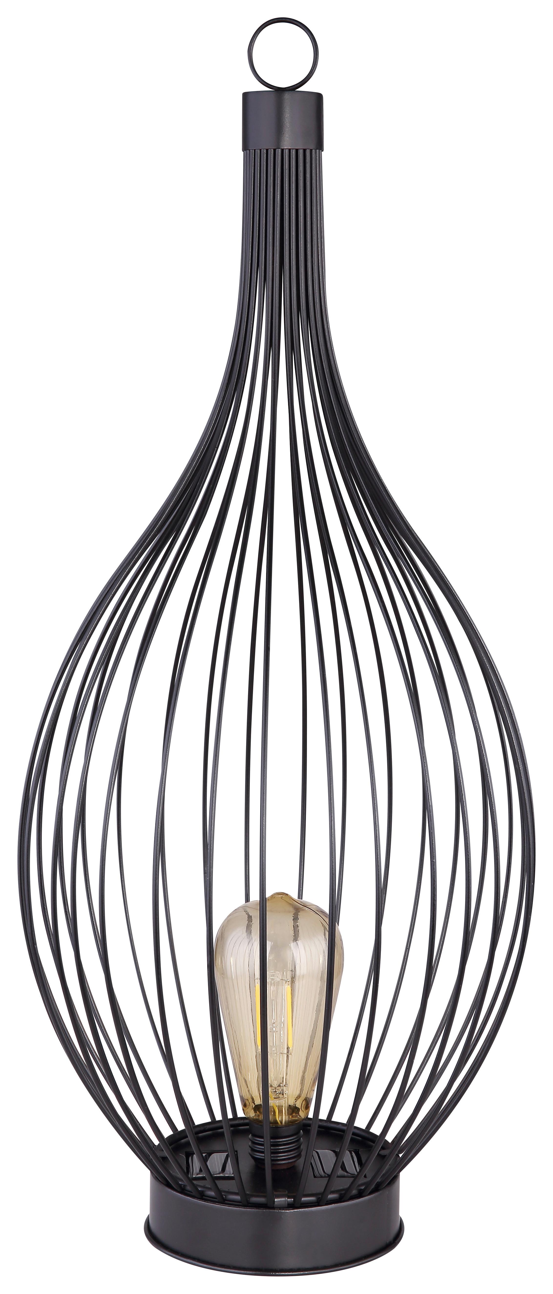 Solarna Svetilka Solar, S Sijalko - črna, Trend, kovina/umetna masa (25/57cm) - Globo