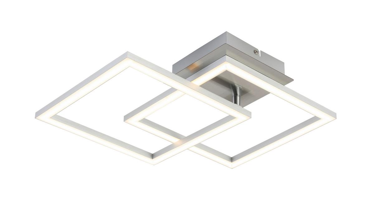 LAMPA SUFITOWA LED PANTHER *SBB* - kolor aluminiowy, Basics, tworzywo sztuczne/metal (50,7/35/5,5cm) - Boxxx