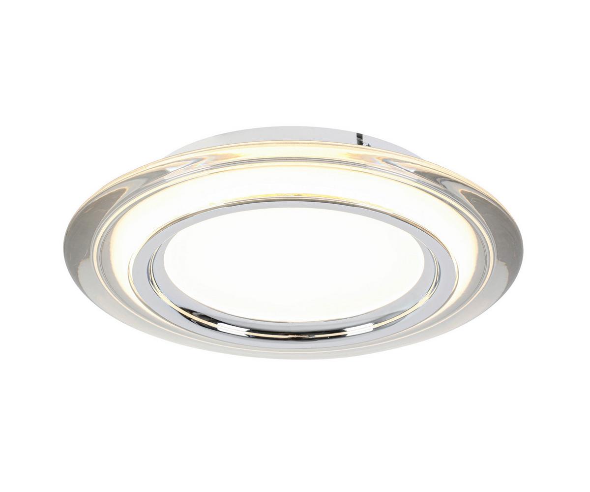 LAMPA SUFITOWA LED MACON - biały/przezroczysty, Design, tworzywo sztuczne/metal (35/6cm) - Novel