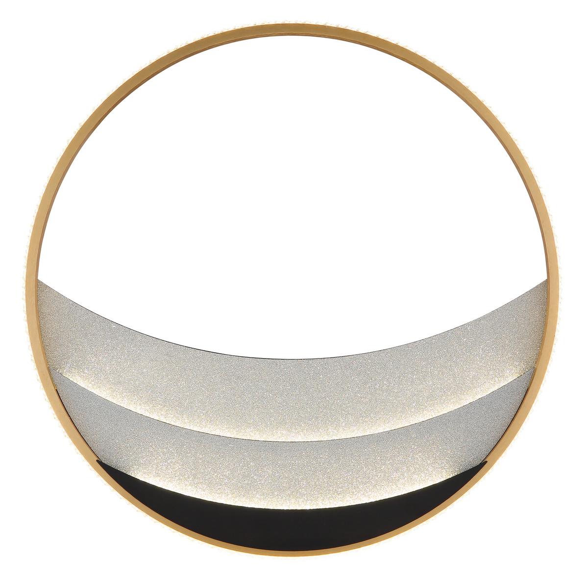 Led Stropna Svjetiljka Constance - prozirno/boje kroma, Design, metal/plastika (52/6cm) - Globo