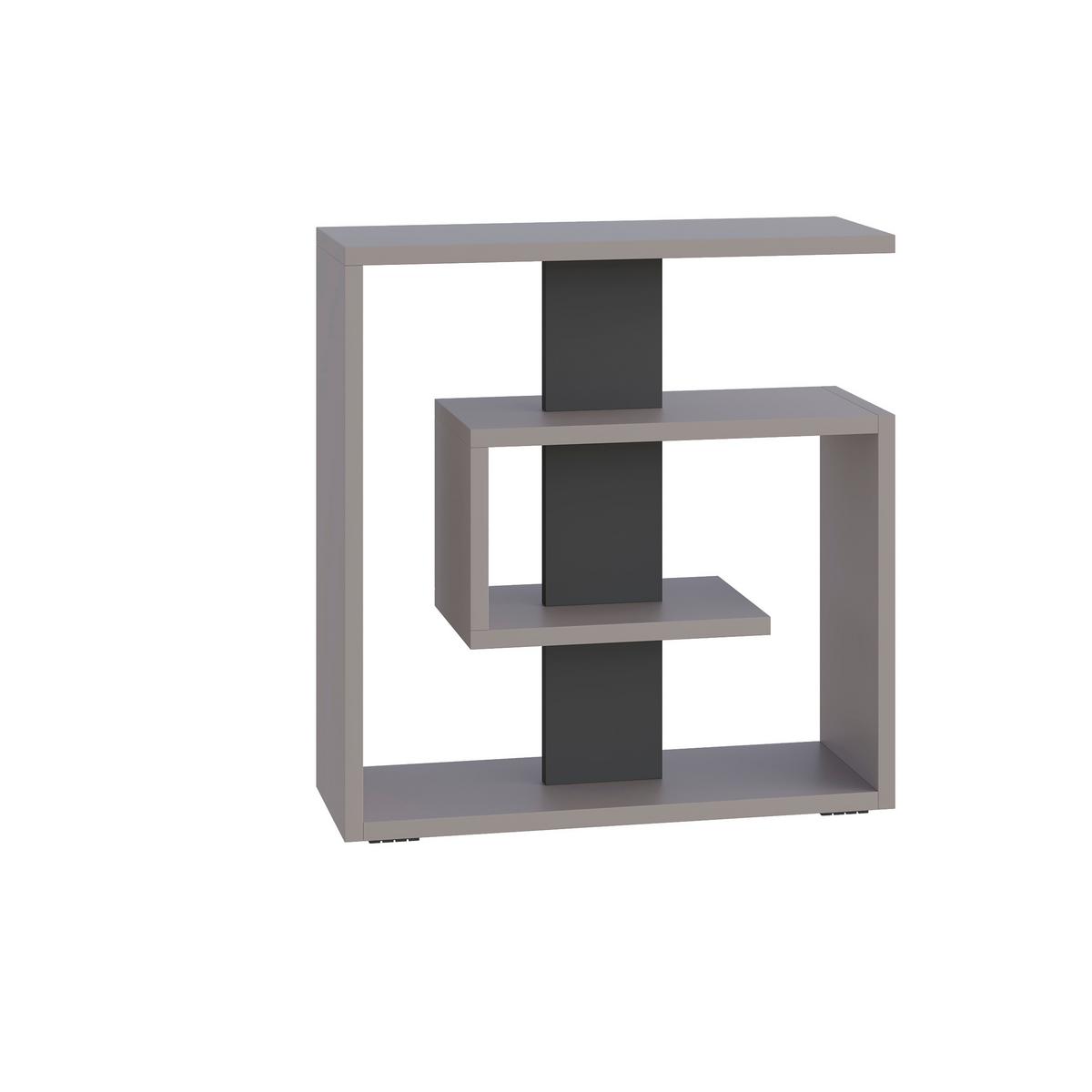 Beistelltisch Saly ca. 55x20x57 cm Mokka/Anthr. - Anthrazit/Mokka, Design, Holzwerkstoff (55/20/57cm) - Livetastic