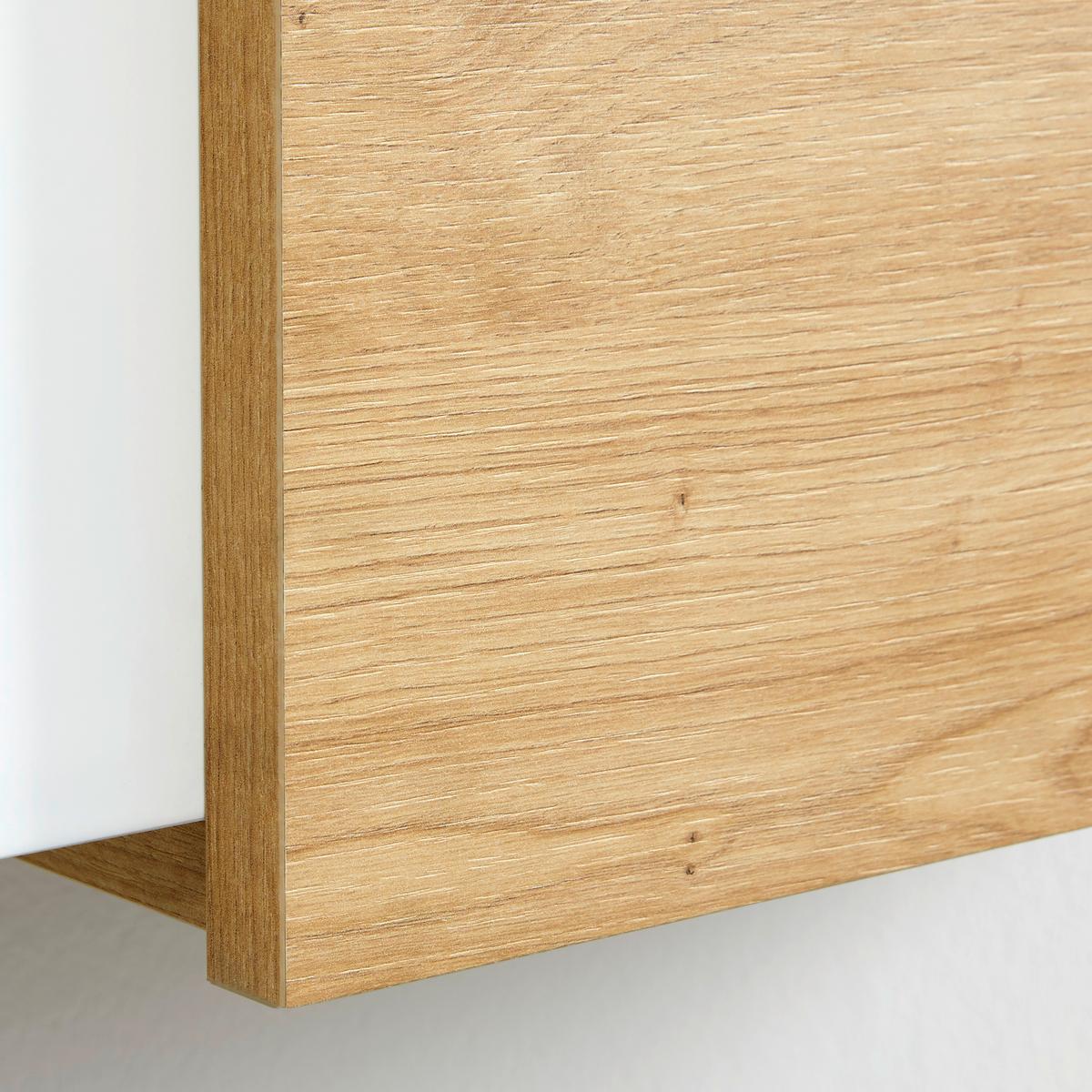 Hängeelement Positano in Eichefarben/Weiß - Weiß Hochglanz/Eiche Artisan, MODERN, Holzwerkstoff (110/57/32cm) - Mömax