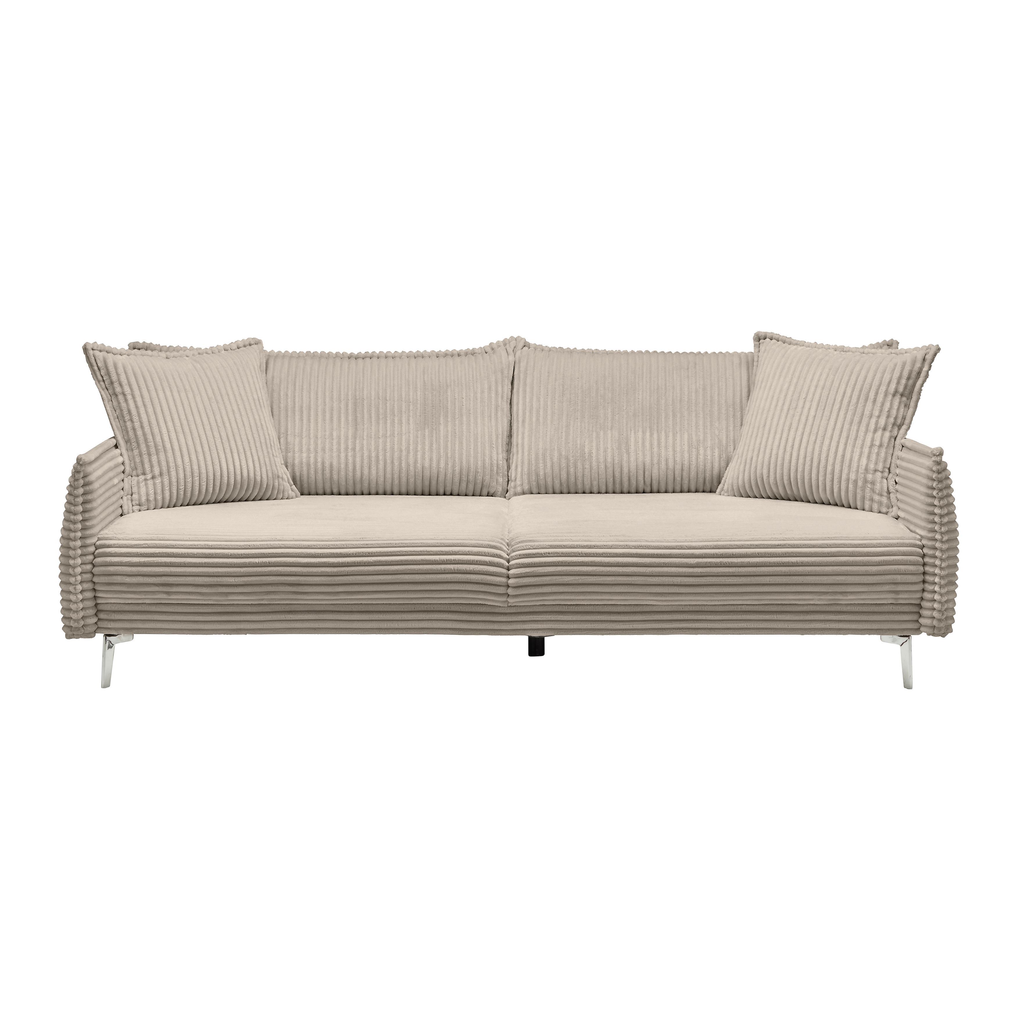 Mega Sofa Kiss - cappuccino/boje kroma, Moderno, drvo/metal (241/90/117cm) - Mömax