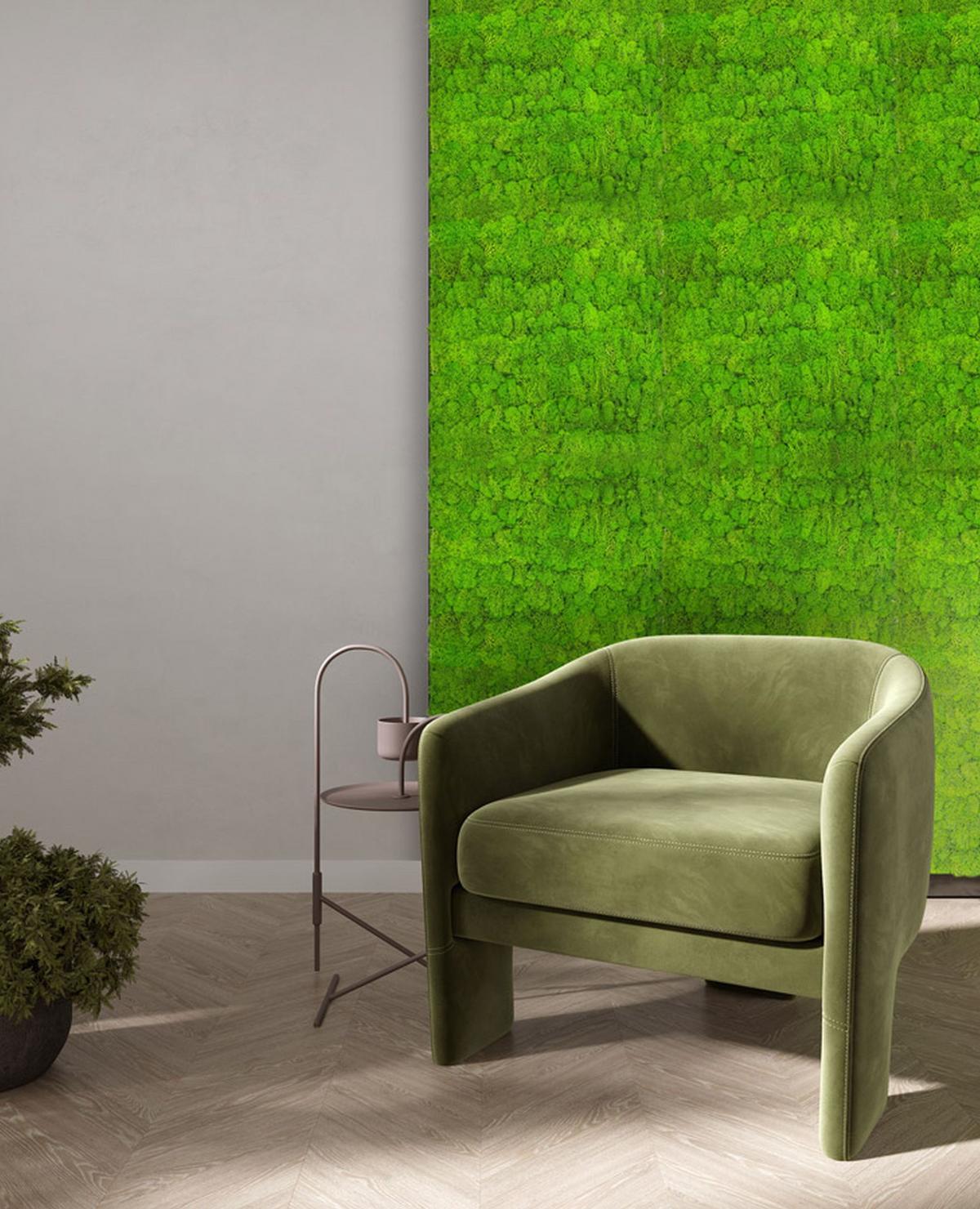 PANEL AKUSTYCZNY 11102 BRIGHT GREEN - jasnozielony, Konventionell, materiały naturalne (52/52/4cm) - Jangal