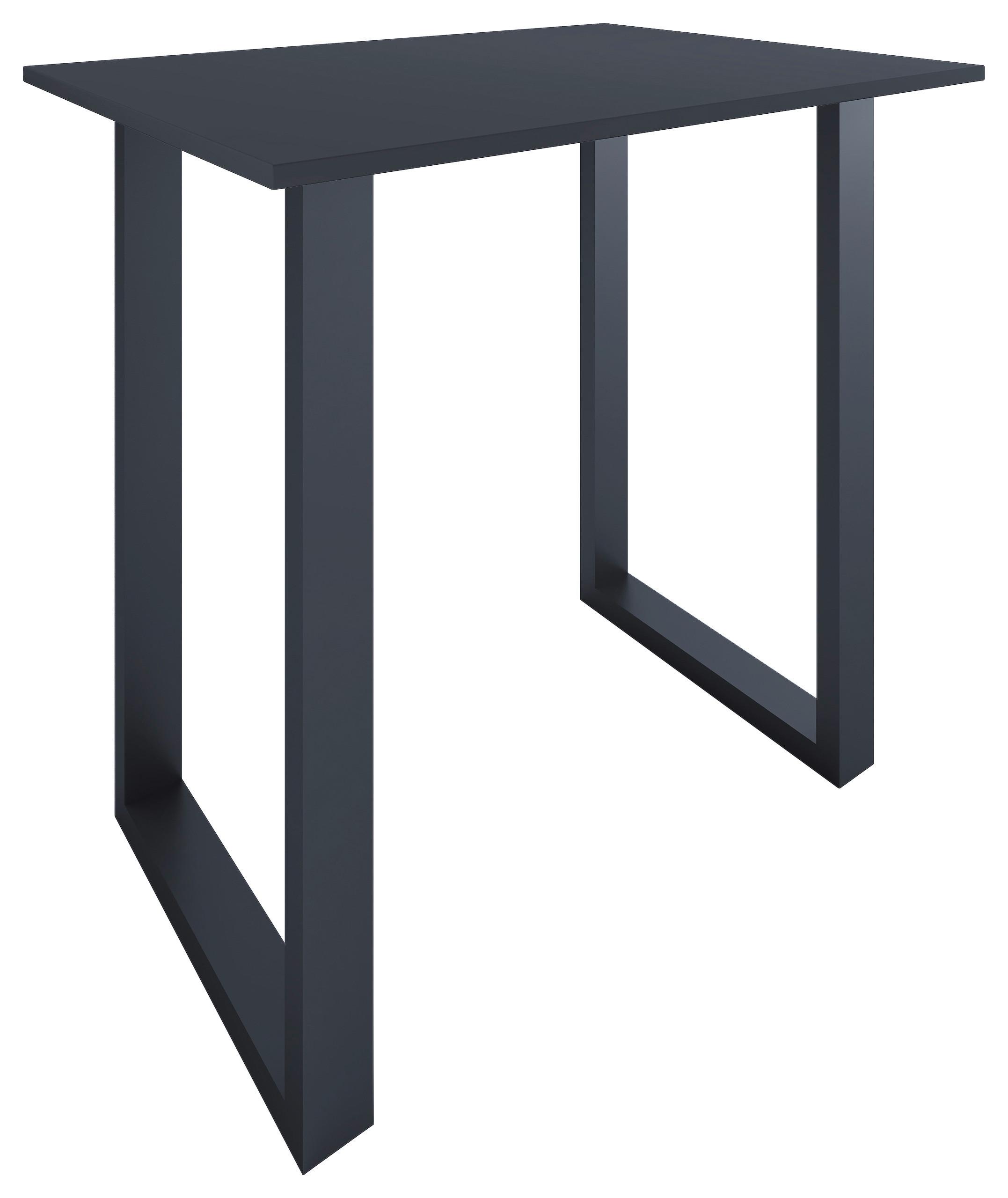 Barska Miza Xona, Antracit, Črna, 110x80cm - črna/antracit, Konvencionalno, kovina/leseni material (110/80/102cm)