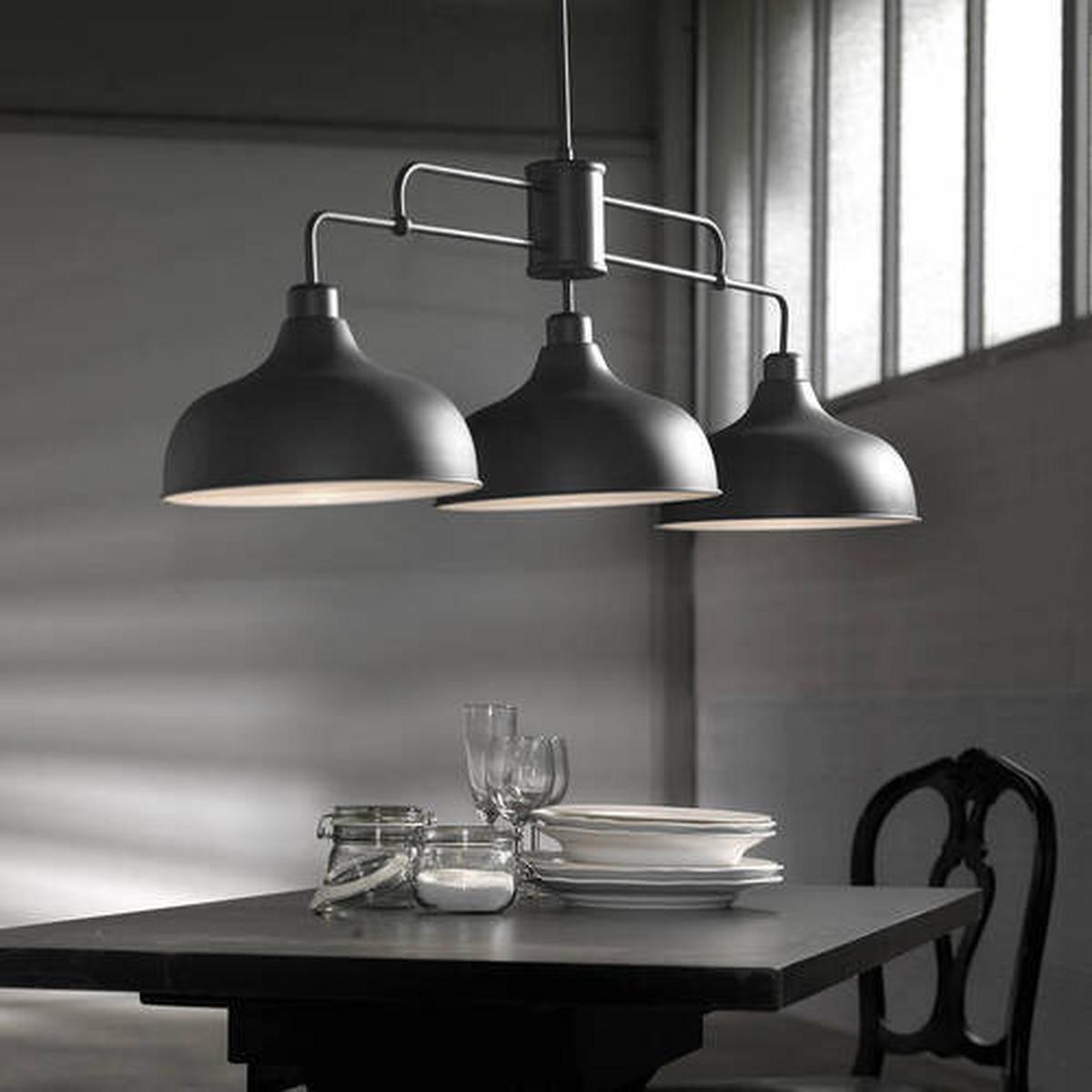 Hängeleuchte Oslo Grau max. 22 Watt - Grau, KONVENTIONELL, Metall (106/83/45cm)