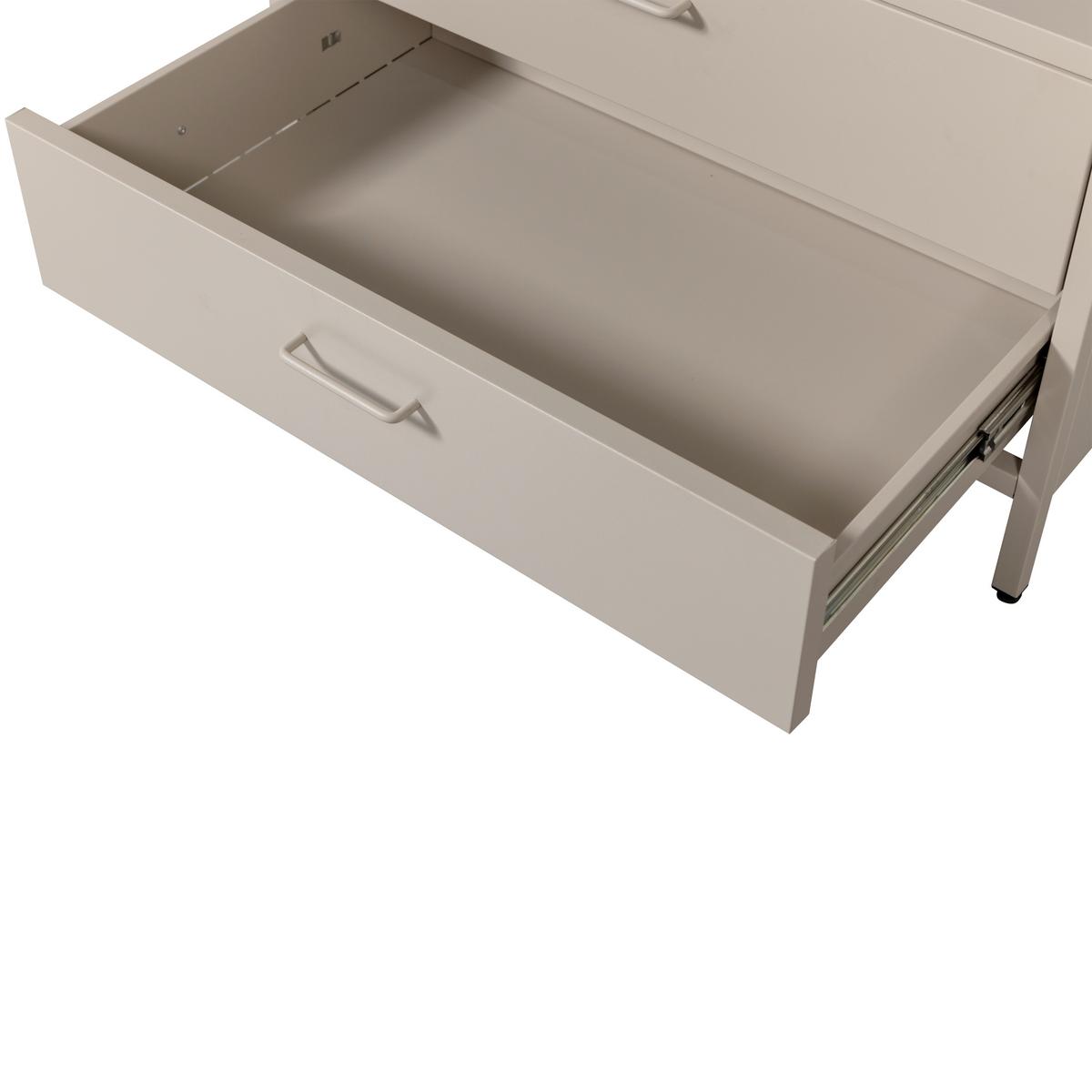 OFFENER KLEIDERSCHRANK Ferris Sandfarben B: 70cm - Sandfarben, Basics, Metall (70/185/54cm) - MID.YOU