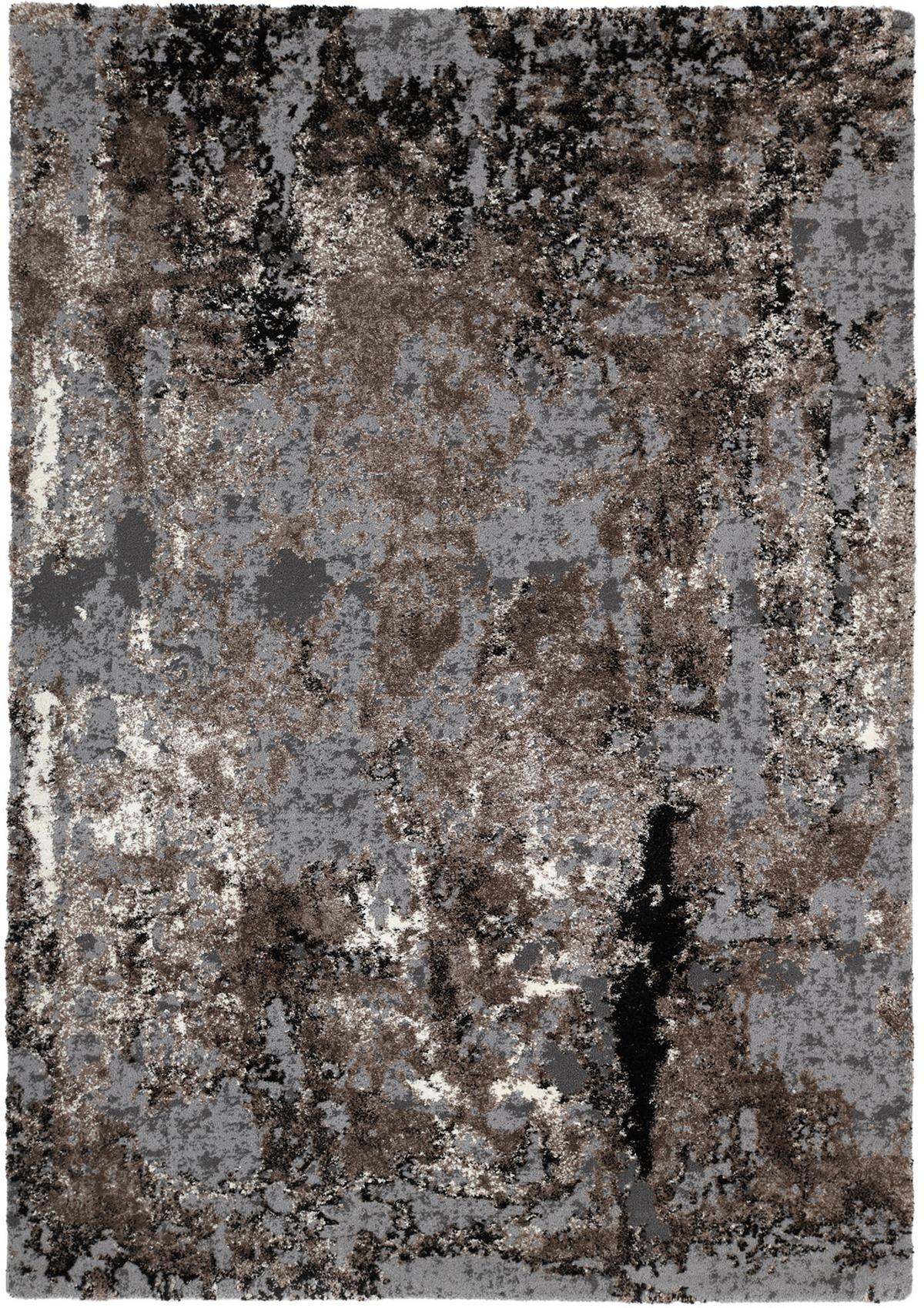 Webteppich Timeline Quantum Braun/Beige ca. 65x130cm - Beige/Braun, Design, Textil (65/130cm) - Novel