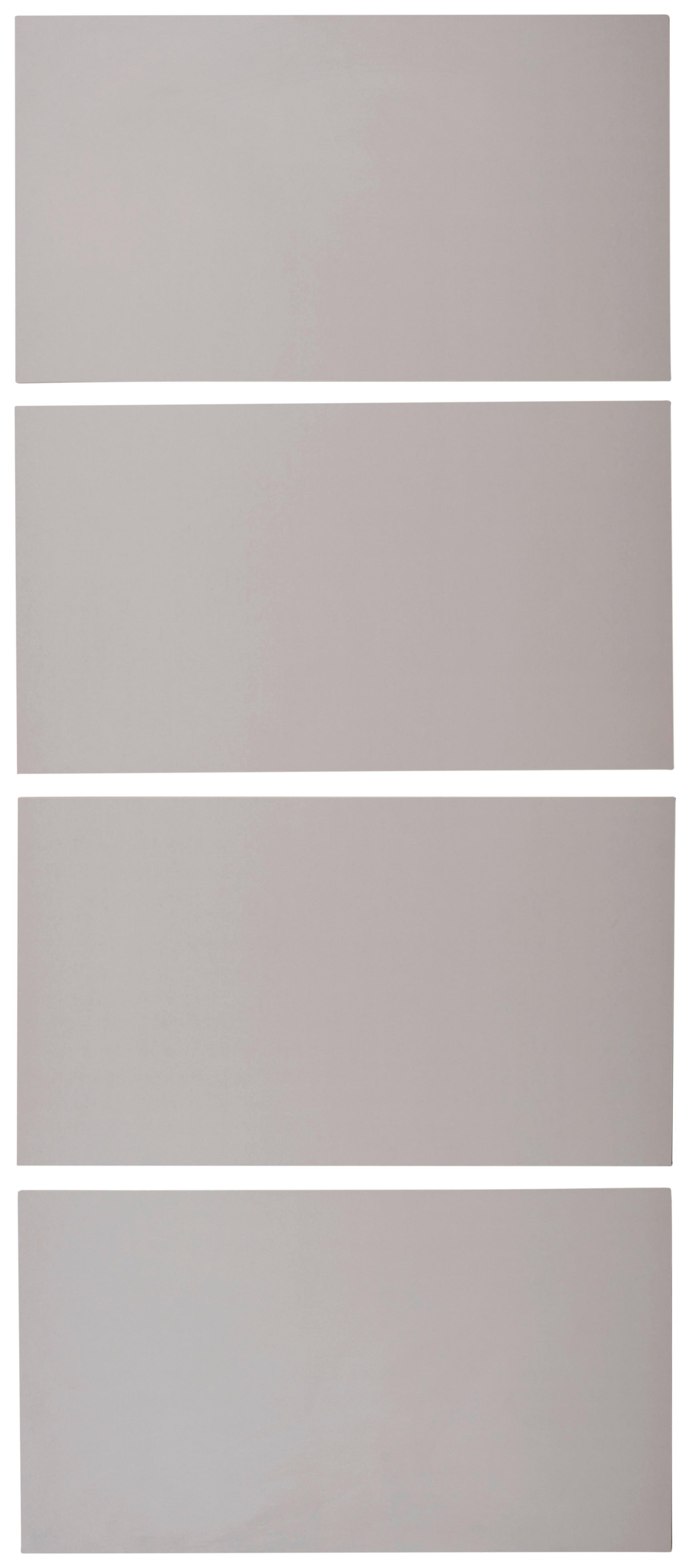 Panel Fronte Kliznih Vrata Unit, Normalna Visina, Š: 90cm - svijetlo siva, Moderno, drvni materijal - Based