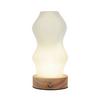 PORTABEL LAMPA GIRTL - vit/naturfärgad, Modern, metall/trä (14/21cm) - Mömax