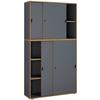 Arhivska Omara Salia B100, Antracit, Barva Hrasta - medeni hrast/antracit, Design, leseni material (100/183/37cm) - MID.YOU