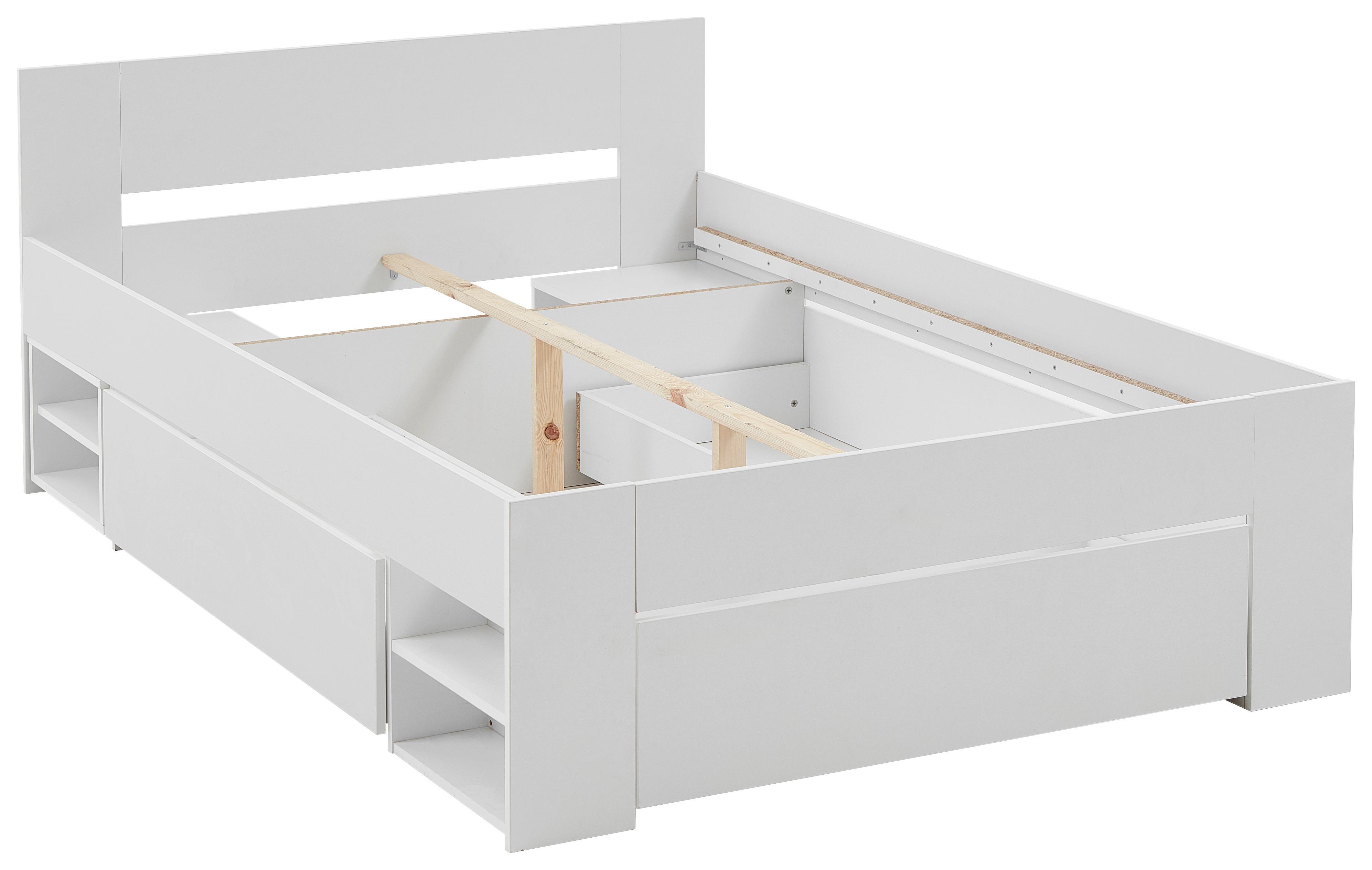 SÄNG AZURRO 2-140 - vit, Modern, trämaterial (140cm) - Mömax