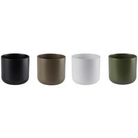 Übertopf Luis in diversen Farben - Taupe/Dunkelgrün, MODERN, Keramik (18,5/18cm) - Mömax