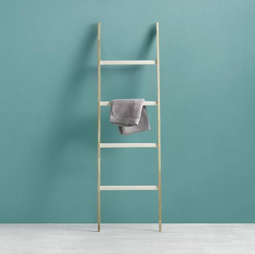 Handtuchleiter Buchefarben 'Jule' - Buchefarben/Weiß, MODERN, Holz (51/170,5/33cm) - Bessagi Home