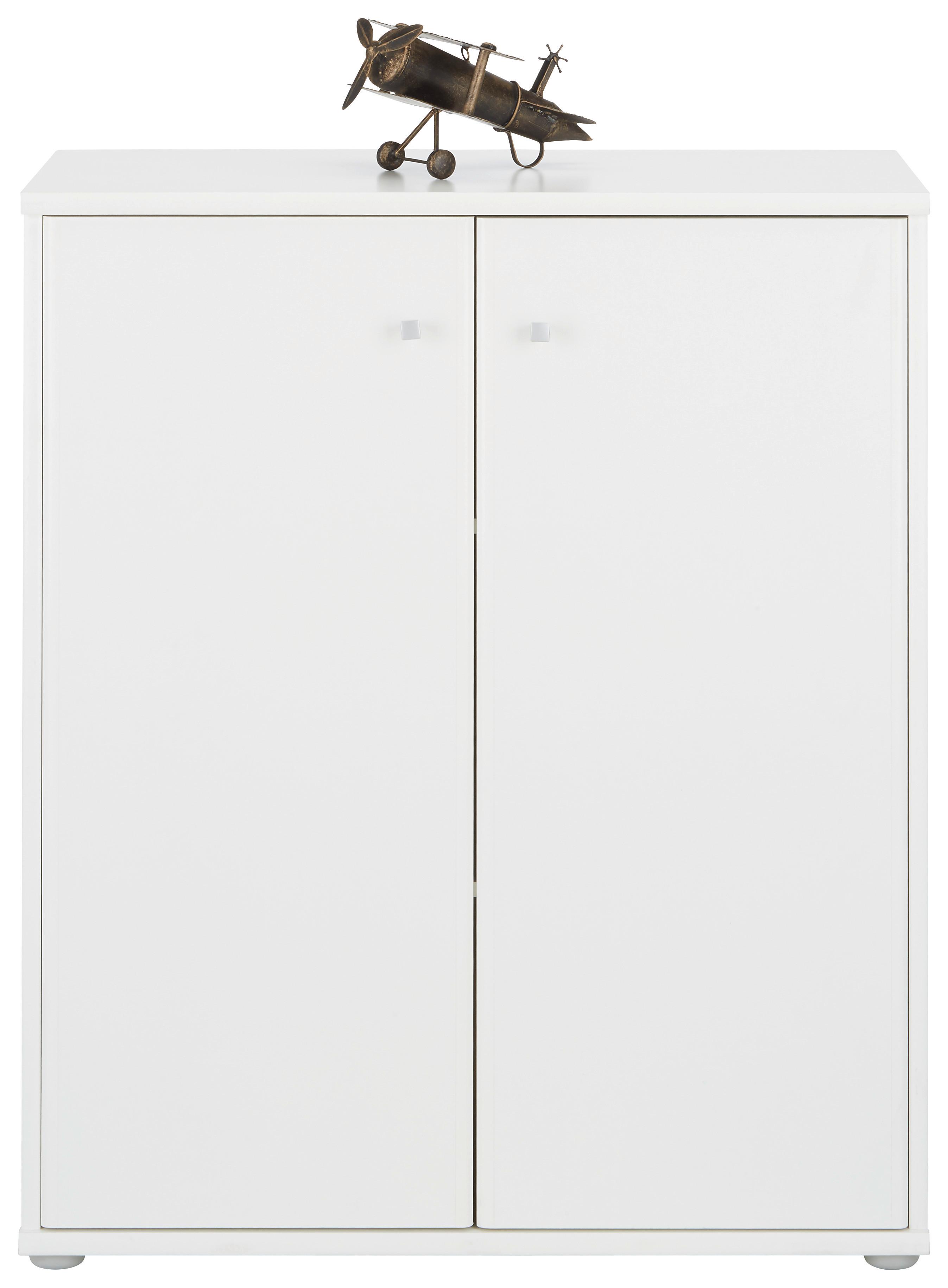 Kommode in Weiß - Weiß/Grau, MODERN, Holzwerkstoff/Kunststoff (72/86/34cm) - Modern Living