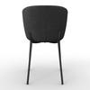 CHAISE NOEMIE - noir/gris foncé, MODERN, métal/textile (49/81/54cm) - Bessagi Home