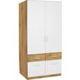 Omara Za Oblačila Aalen-extra - aluminij/bela, Konvencionalno, umetna masa/leseni material (91cm) - Mömax modern living Omara Za Oblačila Aalen-extra - aluminij/bela, Konvencionalno, umetna masa/leseni material (91cm) - Mömax modern living