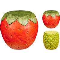 Ülőke Fruit - sárga/piros, műanyag (31/31/31cm)