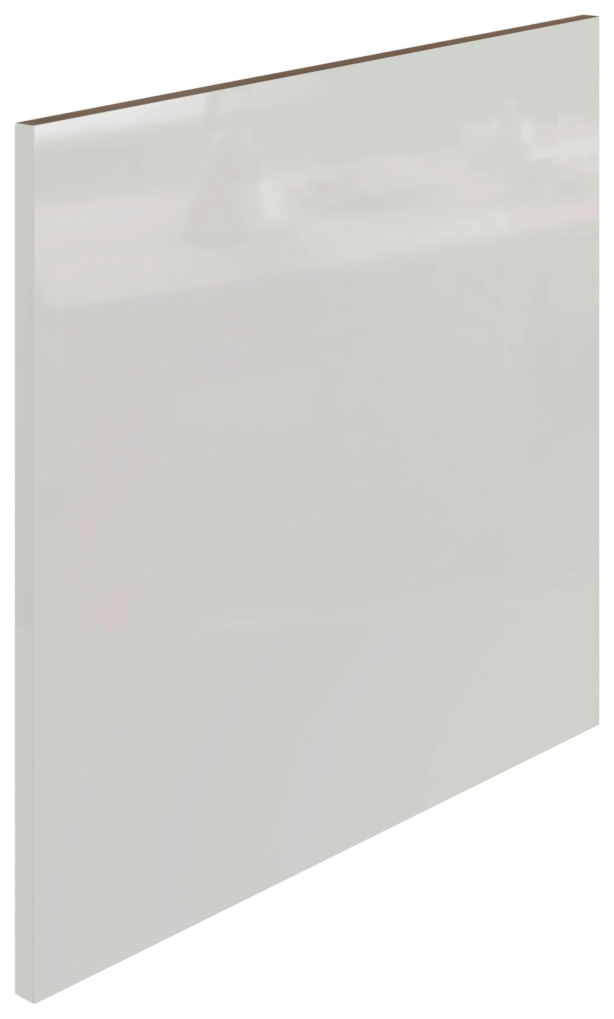Geschirrspülerblende in Lichtgrau glänzend - Grau, MODERN, Holzwerkstoff (59,4/54,5cm) - FlexWell