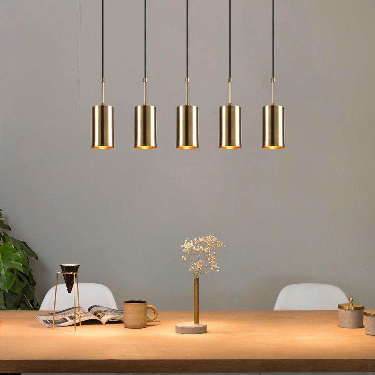 LAMPA SUFITOWA 3808007602 - kolor złoty, Trend, metal (120/79/9cm) - P & B