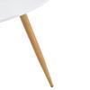 MATBORD JOHN - vit/ekfärgad, Modern, metall/trä (80/76cm) - Bessagi Home