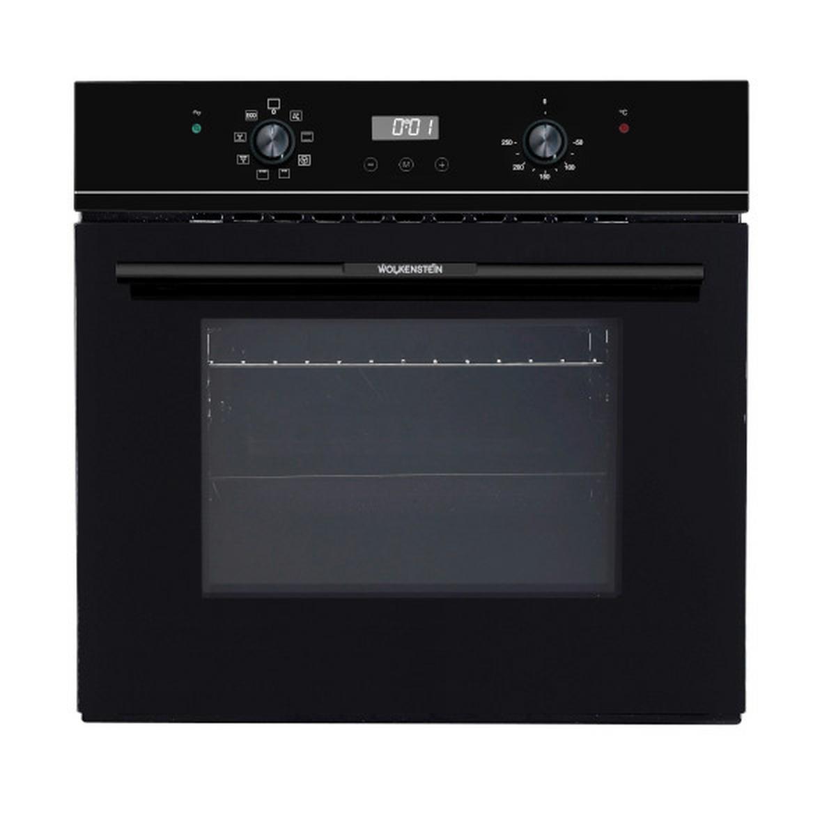 Backofen WMO 90 Schwarz - Schwarz, KONVENTIONELL, Glas/Metall (59,5/59,5/55cm) - Wolkenstein
