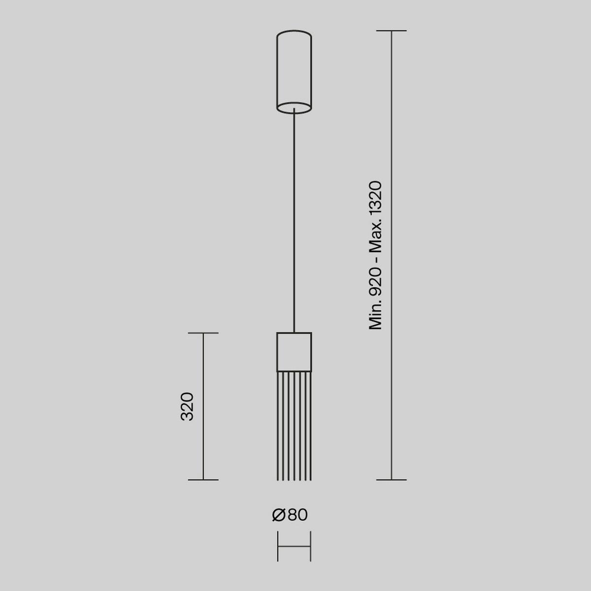 Pendelleuchte Mod190pl-L5g3k - Goldfarben, Design, Metall (8/132cm) - MAYTONI